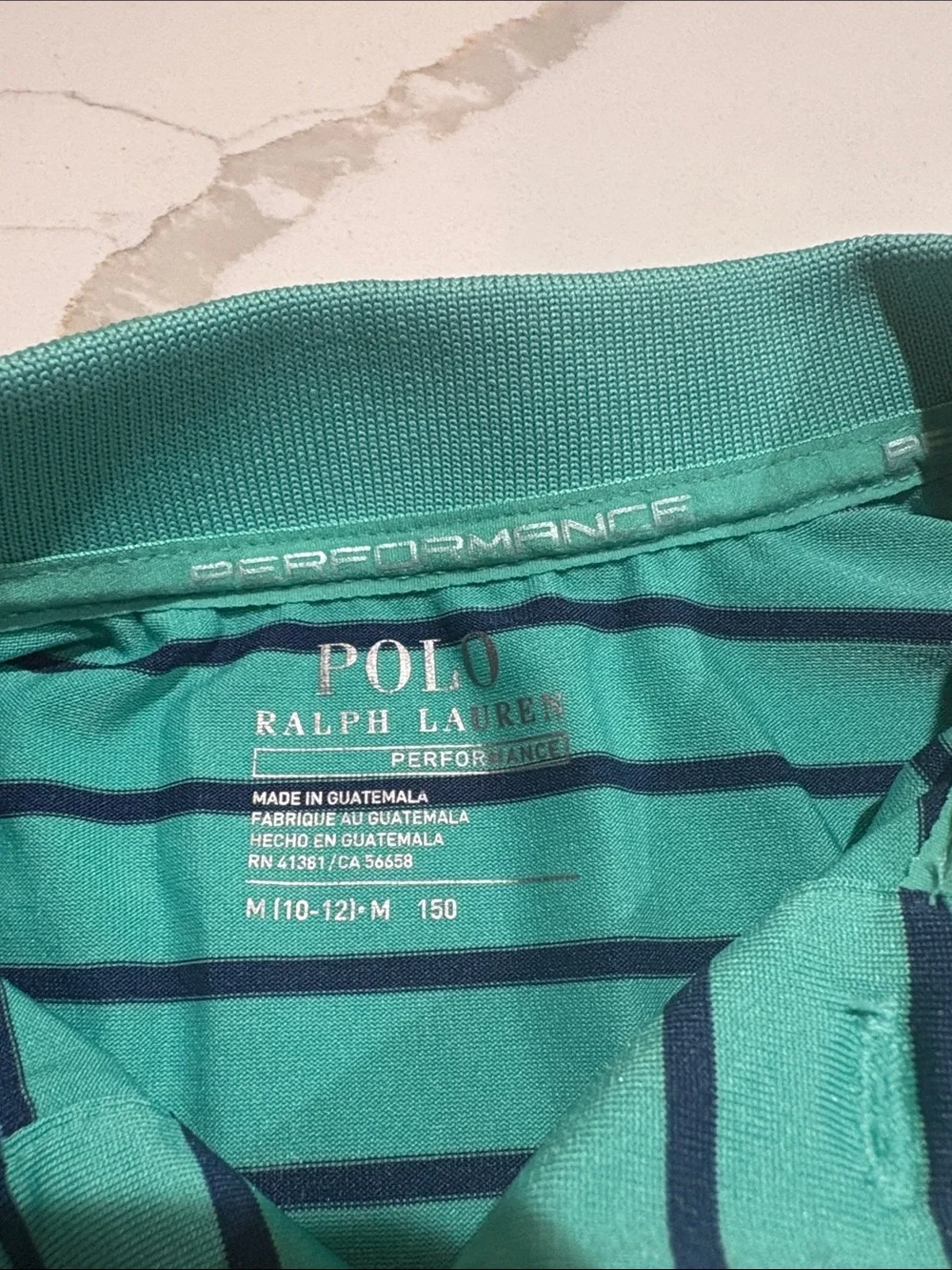 Boys Polo Ralph Lauren Striped Performance Polo